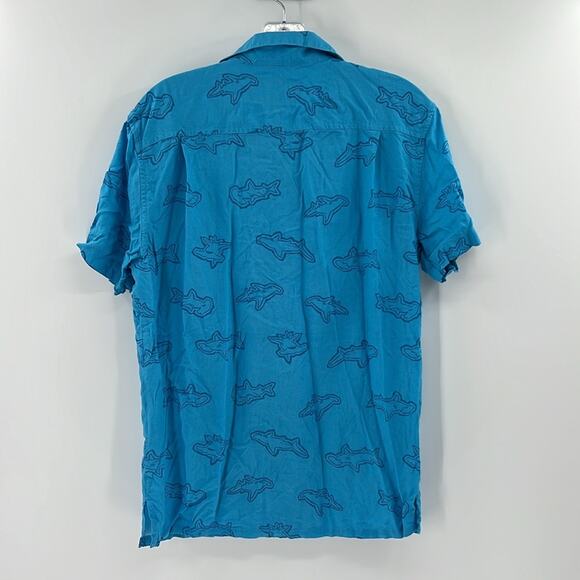 Chubbies Men's Dad Fit Short Sleeve Button Down - Hammerhead - M - NWOT - Picture 7 of 7